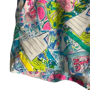 Lilly Pulitzer Pop Up Wish You Were Here Katia Casual Summer Shorts Size S thumbnail 4