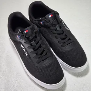 NWOT Tommy Hilfiger Mbero Men’s 9.5 Black Mesh Low Top Sneakers thumbnail 1