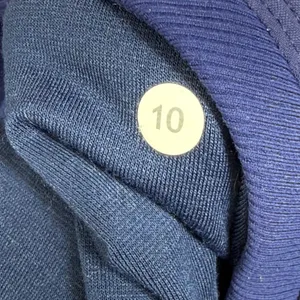 Lululemon Reversible Navy Blue Hooded‎ Zip Up Athletic Jacket Thumbholes Size 10 thumbnail 10