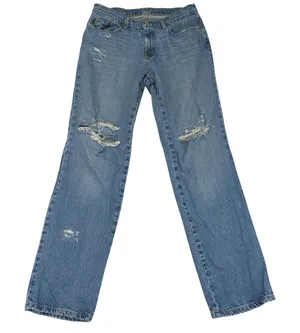 Vintage Polo Ralph Lauren Saturday Jeans Women's 6x32 Distressed Denim Ripped‎ thumbnail 1
