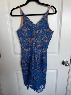 Dress The Population Allie Blue Lace Dress Small thumbnail 5