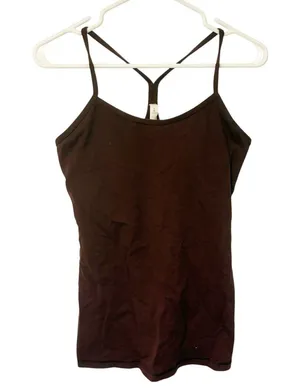 Lululemon Eggplant Power Y Chest Lined Athletic Tank Top Women’s Size 8 thumbnail 1