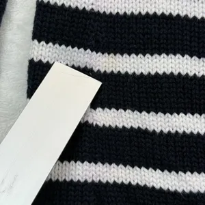 Chaps Breton Striped Cotton‎ Knit Sweater Gold Button Detail Nautical XL READ thumbnail 4