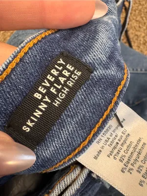 Veronica Beard Beverly Skinny Flare High Rise Jeans Womens 29 Blue Denim Fall thumbnail 9