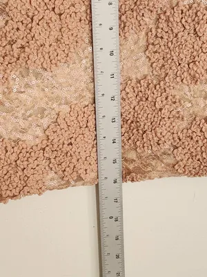 Francesca's Blush Pink Sequin Textured Mini Skirt Size Medium thumbnail 6