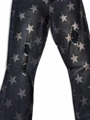 YMI Black Star Flare Jeans Size 1 thumbnail 2
