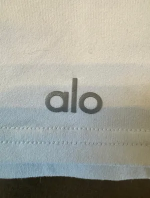 Alo estimated size XS Cropped Polo Top White thumbnail 3