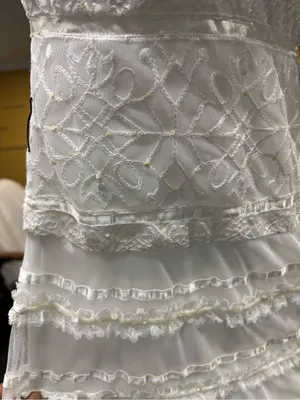 Ivory Tiered Lace Maxi Dress thumbnail 4