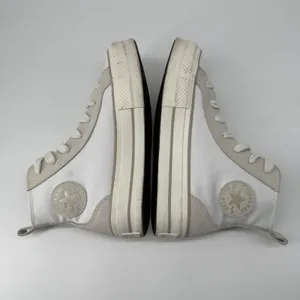 Converse Chuck Taylor All Star Lift High Top Womens 8 Canvas Suede Neutral Clean thumbnail 5