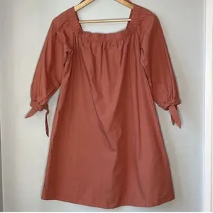 Abercrombie & Fitch Poplin Off The Shoulder Mini Dress thumbnail 2
