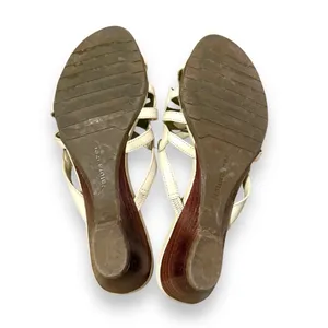 Naturalizer Beige‎ Leather Open Toe Strappy Slip On Heel Sandals Sz 8 thumbnail 7