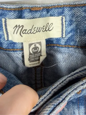 Madewell NWT Light Wash The Darted Barrel Leg‎ Jeans thumbnail 7