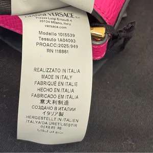 Versace Virtus Leather Shoulder Bag in Pink - NWT thumbnail 6