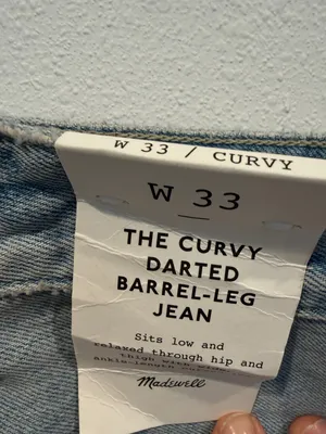 Madewell Light Wash Relaxed Women's Barrel jeans thumbnail 3