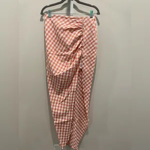 Rumer Bisou Ruched Gingham Maxi Skirt Size‎ S thumbnail 2