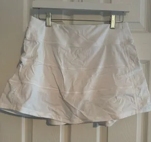 White Lululemon Pace Rival Skirt Tall Mid-Rise thumbnail 1