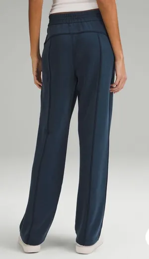 Lululemon Wide Leg Navy Blue Track Sweats thumbnail 1