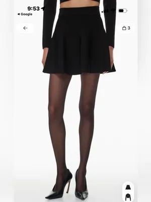 New With Tags Aritzia Babaton Sculpt Knit Elevator Skirt Sz L thumbnail 2