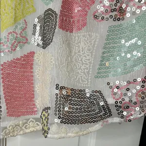 Anthropologie Floreat Patchwork Sequin & Embroidered Louisa Tank Top - Sz Small thumbnail 7