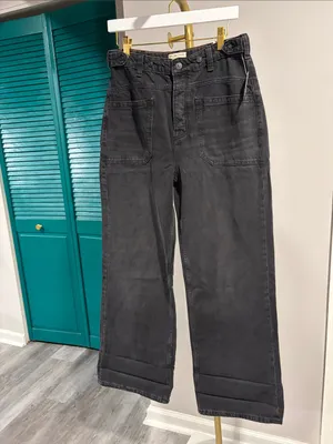FREE PEOPLE NWT We The Free Palmer Cuffed Jeans / Outer Space - 27 thumbnail 7