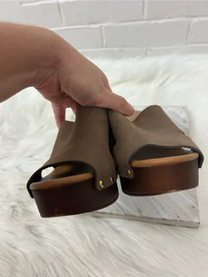 A.Giannetti Genuine Leather Heeled Mules Sandals Size 7.5 thumbnail 6