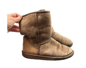 Ugg Australia Women's Sheepskin Suede Boots Brown Size 6 **FAIR CONDITION thumbnail 1