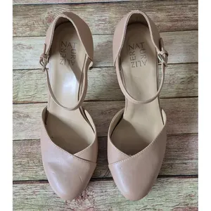 Naturalizer Bandele Nude Taupe Neutral Mary Jane Heels Womens 8.5M Block Heel thumbnail 2