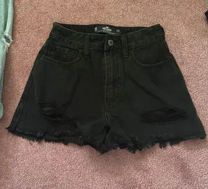 Hollister Black Jean Shorts thumbnail 1