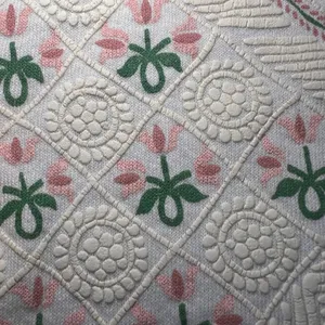90s USA Made Grandma Sweater Womens L Collared Floral Coquette Cottagecore Fall thumbnail 3