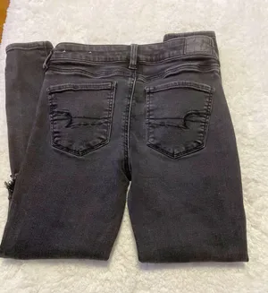 American Eagle Outfitters High Rise Distressed Skinny Jeans thumbnail 2