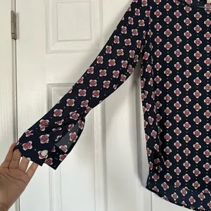 LOFT sheer blouse thumbnail 2