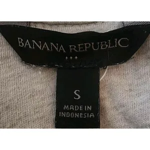 Banana Republic Women's Size S OLX LS Fleece Casual Shirt‎ Oatmeal Heather thumbnail 2