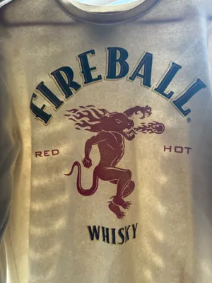 Fireball Whiskey Women’s sweater Gray Size M thumbnail 2