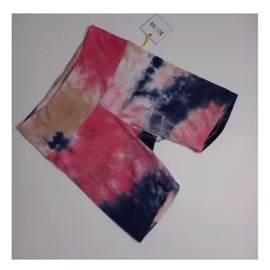 ⁠Oli Viv Womens Tie Dye Bike Shorts M Pink Navy Blue Kendall Athleisure NWT⁠ thumbnail 3