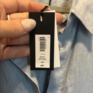 Aritzia Gray Button Down Shirt thumbnail 3