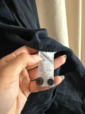 Everlane Black Button-Up Long Sleeve Shirt thumbnail 4
