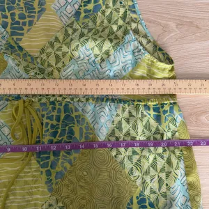 Y2K Large Geometric Patchwork Babydoll‎ Tank Lightweight Fairy Forest goblin thumbnail 6