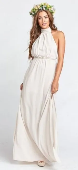 Boho‎ Halter Maxi Dress XS Show Me Your Mumu Pink Beach Vacation Wedding Guest thumbnail 1