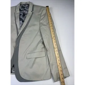 Michael Kors Men's Gray Snap Button Cotton‎ Sports Blazer thumbnail 4