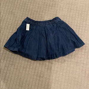 Aerie denim pleated skort thumbnail 3
