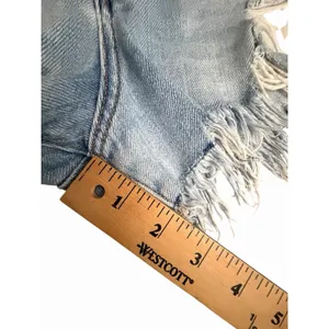 We The Free Shorts Free People 30 Distressed Cutoff Denim High Button Fly HH11-3 thumbnail 7