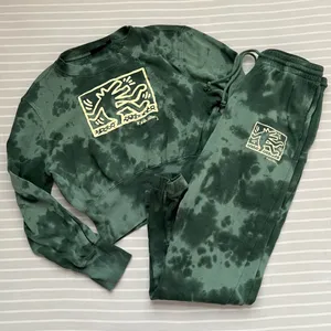 Keith Haring Tie-Dye Pop Art Sweatsuit Sweatshirt & Joggers thumbnail 2