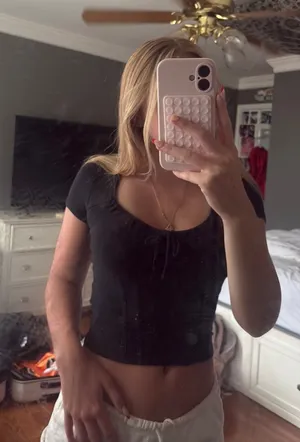 Hollister Black Baby Tee thumbnail 1