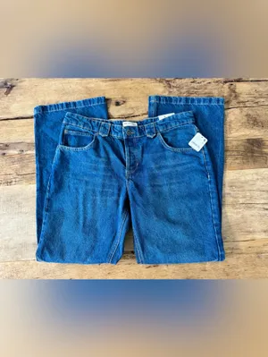 NWT Free People We The Free Flora Low-Rise Bootcut Jeans ~ Bourbon blue ~ 31 thumbnail 9