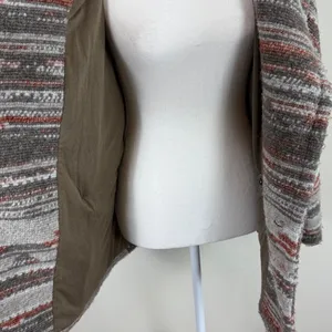 Prana Arria Wool‎ Blend Marble Chunky Knit Collared Jacket Size Small thumbnail 9