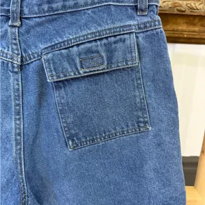 Vintage Too Hot Y2K Denim Utility Shorts High Rise Blue Size 12💛🍄 thumbnail 7