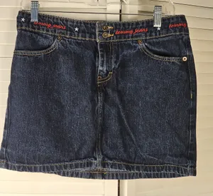 Vintage Y2K Womens Juniors Tommy Jeans Hilfiger Denim Mini‎ Skirt 7 thumbnail 1