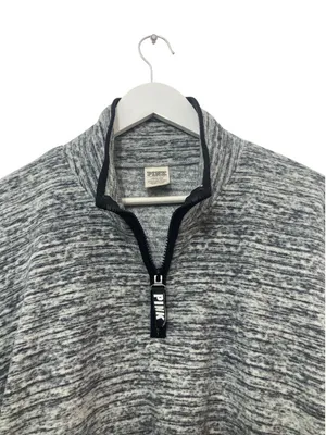 Victoria's Secret PINK Space-Dye Cozy Quarter-Zip Pullover L thumbnail 7