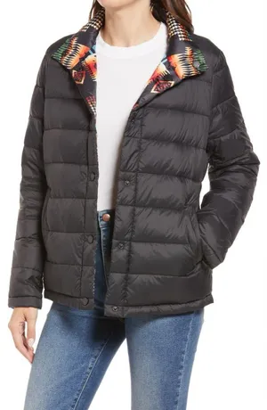 Pendleton Bitterroot Reversible Down Puffer Jacket Size Medium thumbnail 1