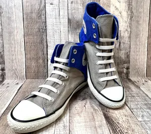All Stars 630387F Blue Grey Peel Back Sneakers Shoe Size 6 Juniors thumbnail 2